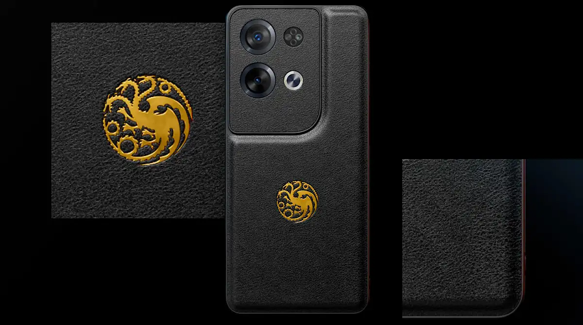 Case de cuero para el OPPO Reno8 Pro House of the Dragon Limited Edition