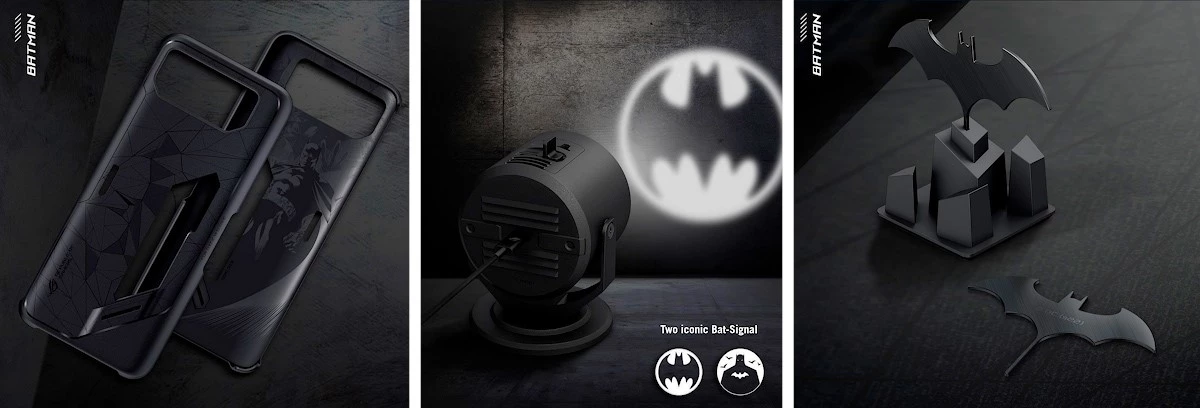 Case, proyector y eyector de SIM del ROG Phone 6 Batman Edition