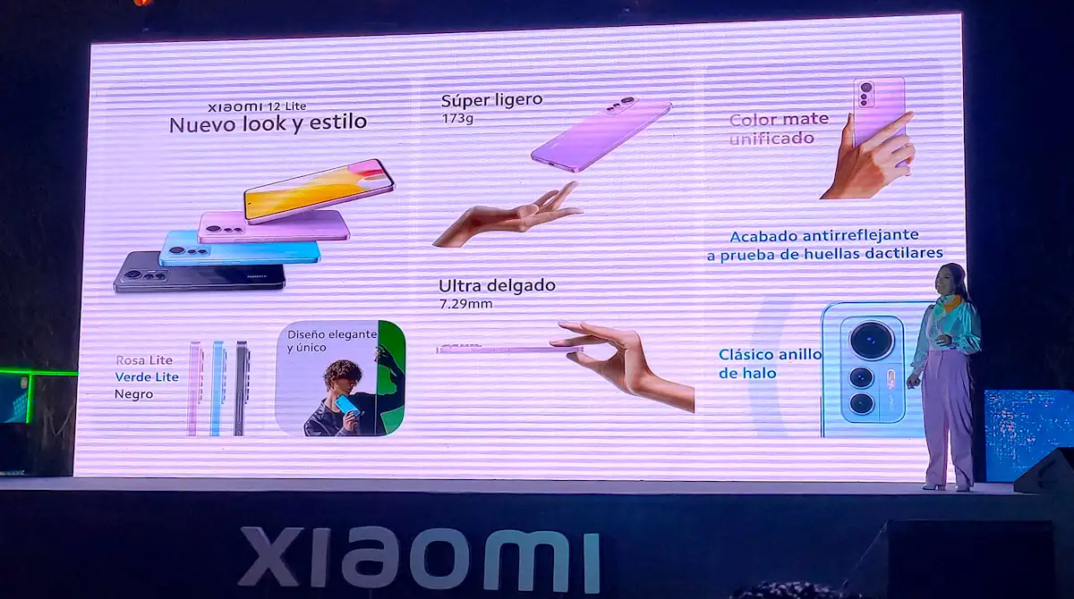 Diseño del Xiaomi 12 Lite