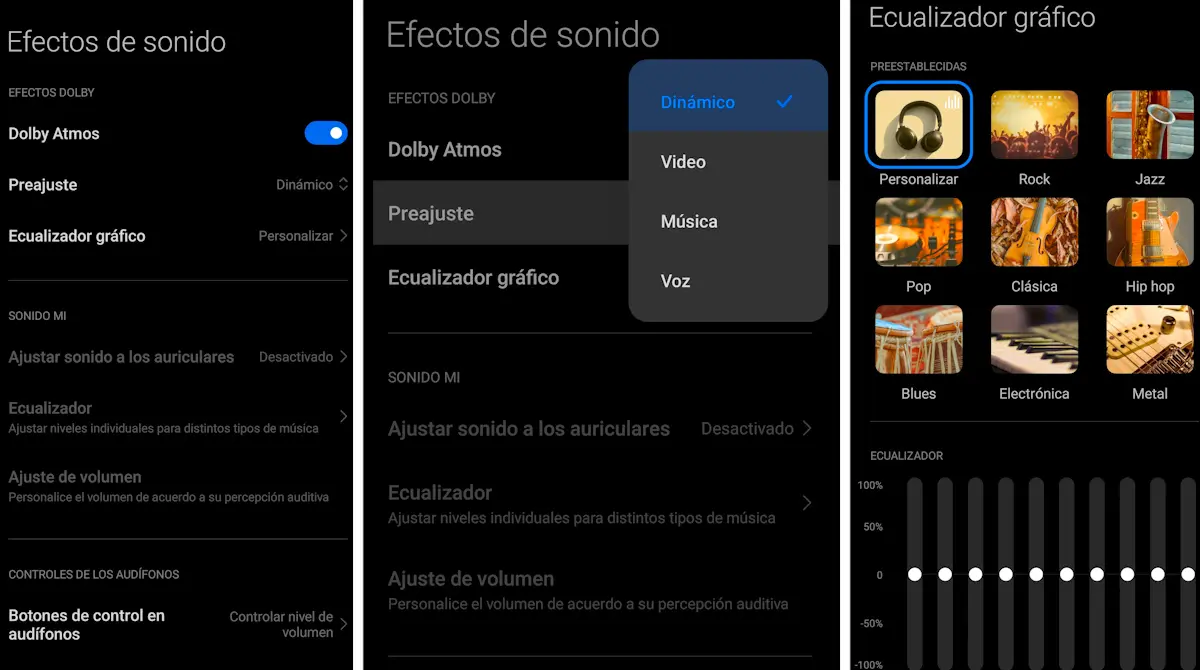 Dolby ATMOS y Ecualizador en el Xiaomi 12T