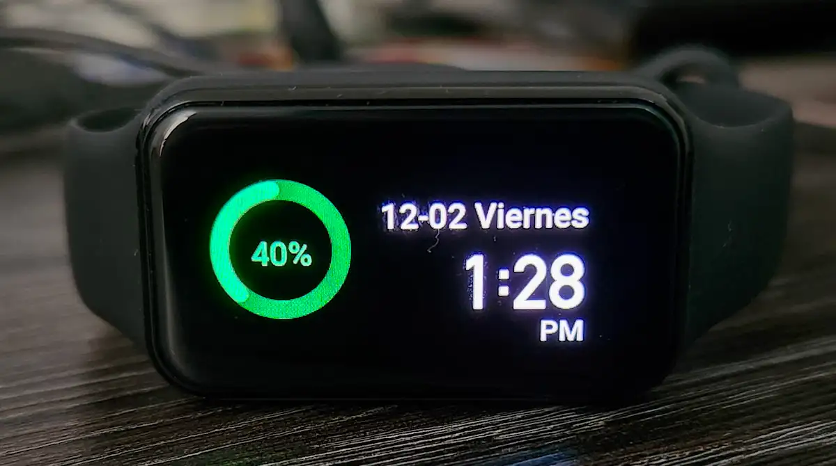 Pantalla de carga en la Amazfit Band 7