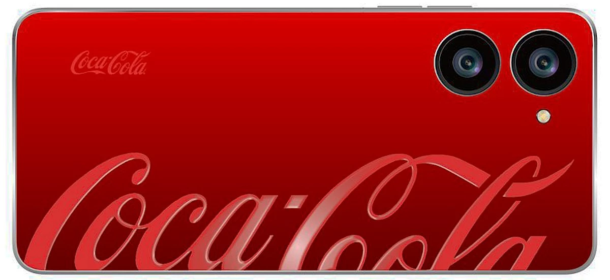 Diseño trasero del Coca-Cola Phone