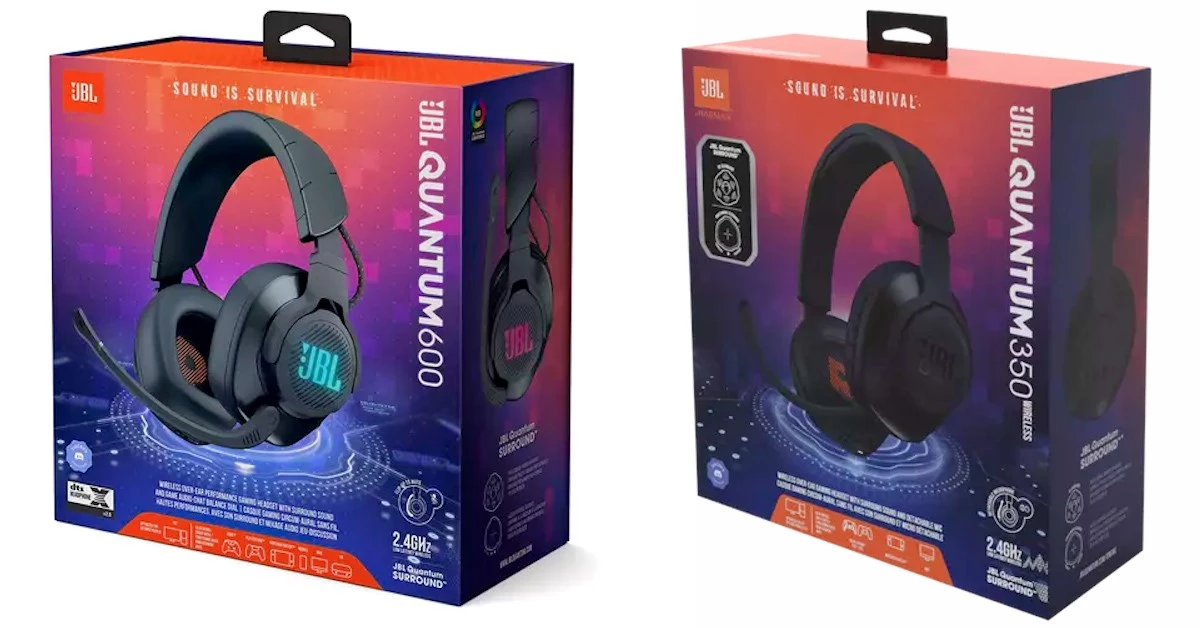 Audífonos JBL Quantum 600 y Quantum 350 Wireless