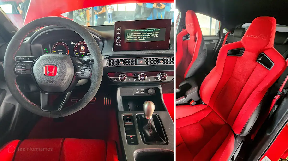 Interior del Honda Civic Type-R 2023