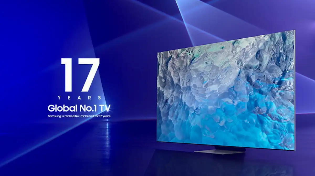 Banner de Samsung - 17 años consecutivos como el fabricante de TVs N°1