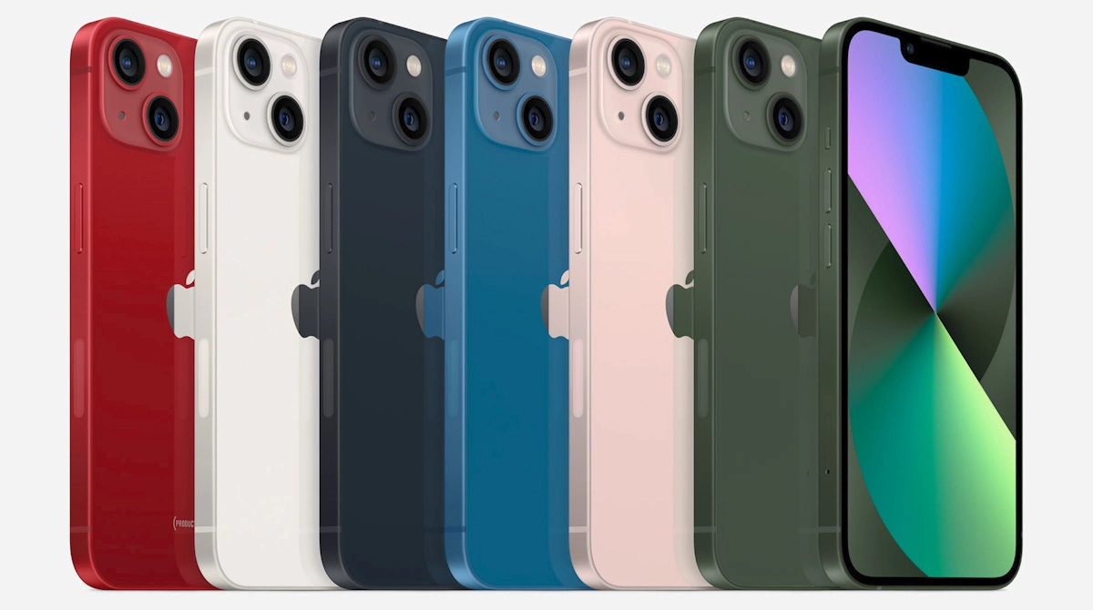 iPhone 13 en distintos colores