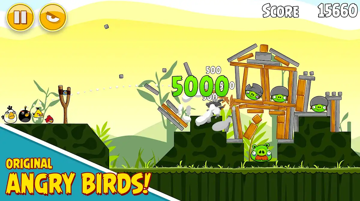 Angry Birds de Rovio Entertainment se lanzó en el 2009