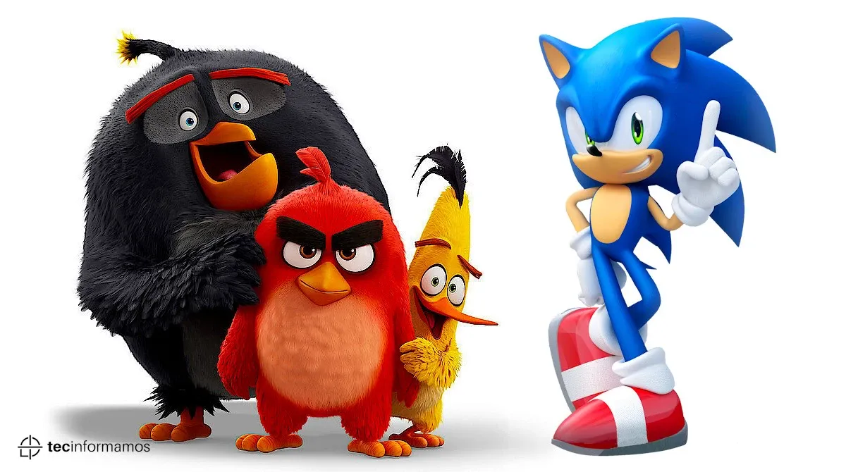 Angry Birds y Sonic The Hedgehog