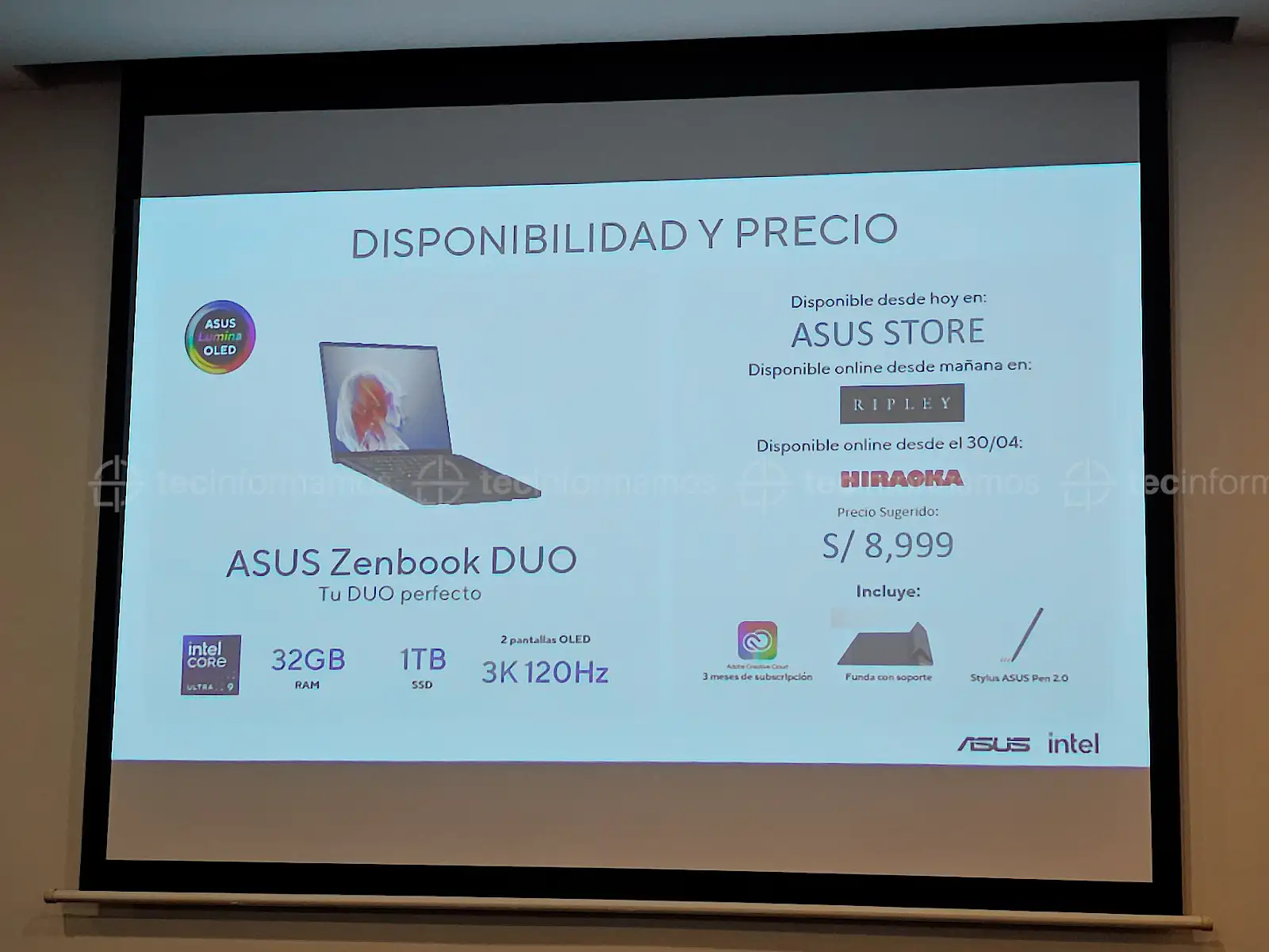 Precio de la ASUS Zenbook DUO (2024) en Perú