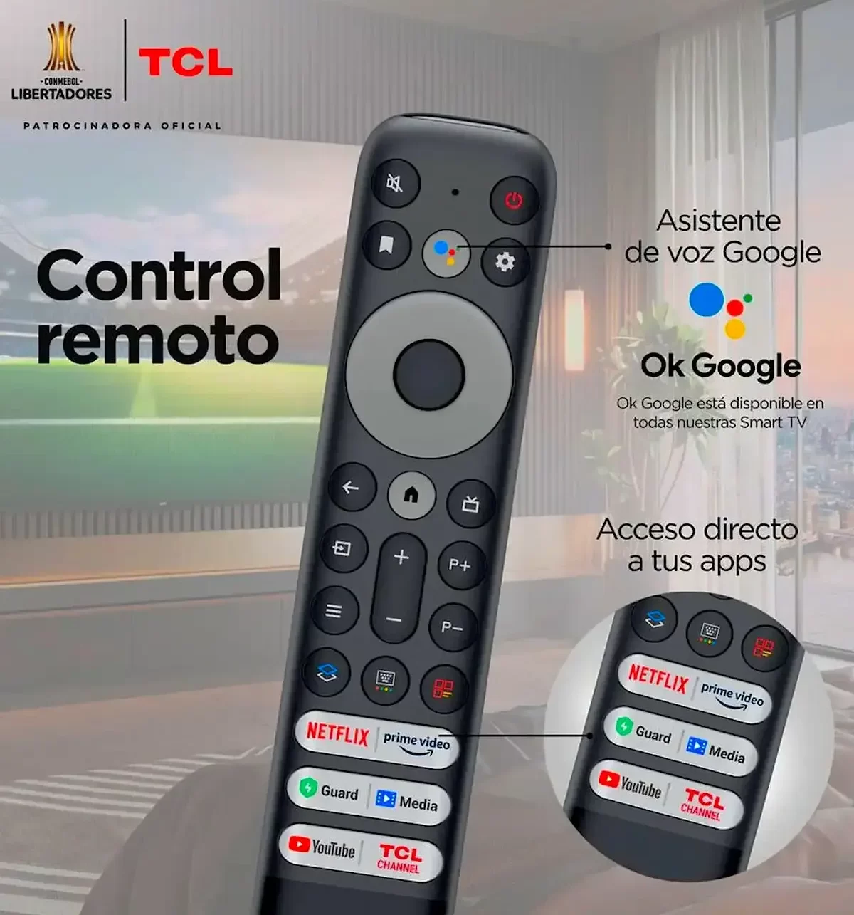 Control remoto TV TCL por el Día de la Madre