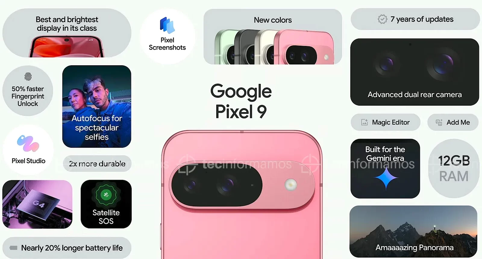 Specs Google Pixel 9 Pro y 9 Pro XL