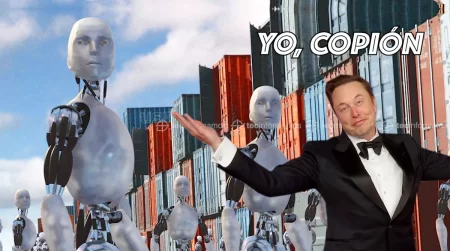 Elon Musk y Yo, robot