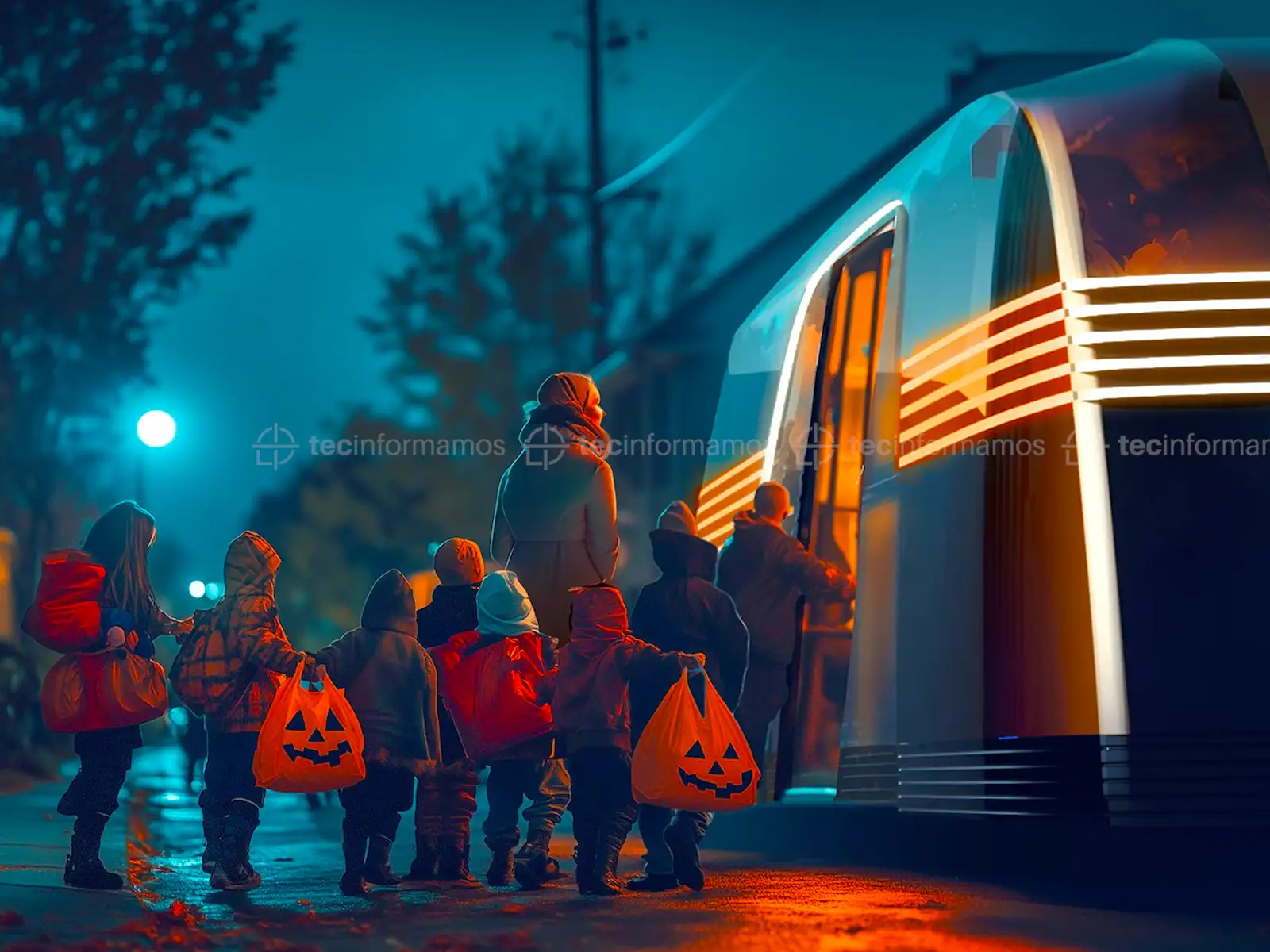 Tesla Robovan Halloween