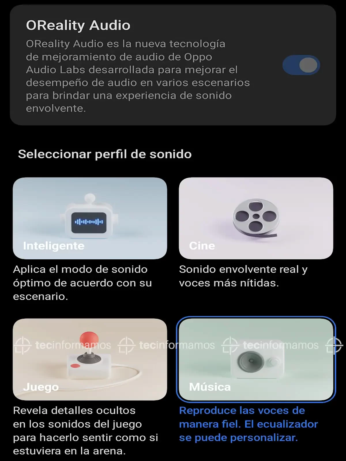 OPPO Reno12 F OReality Audio