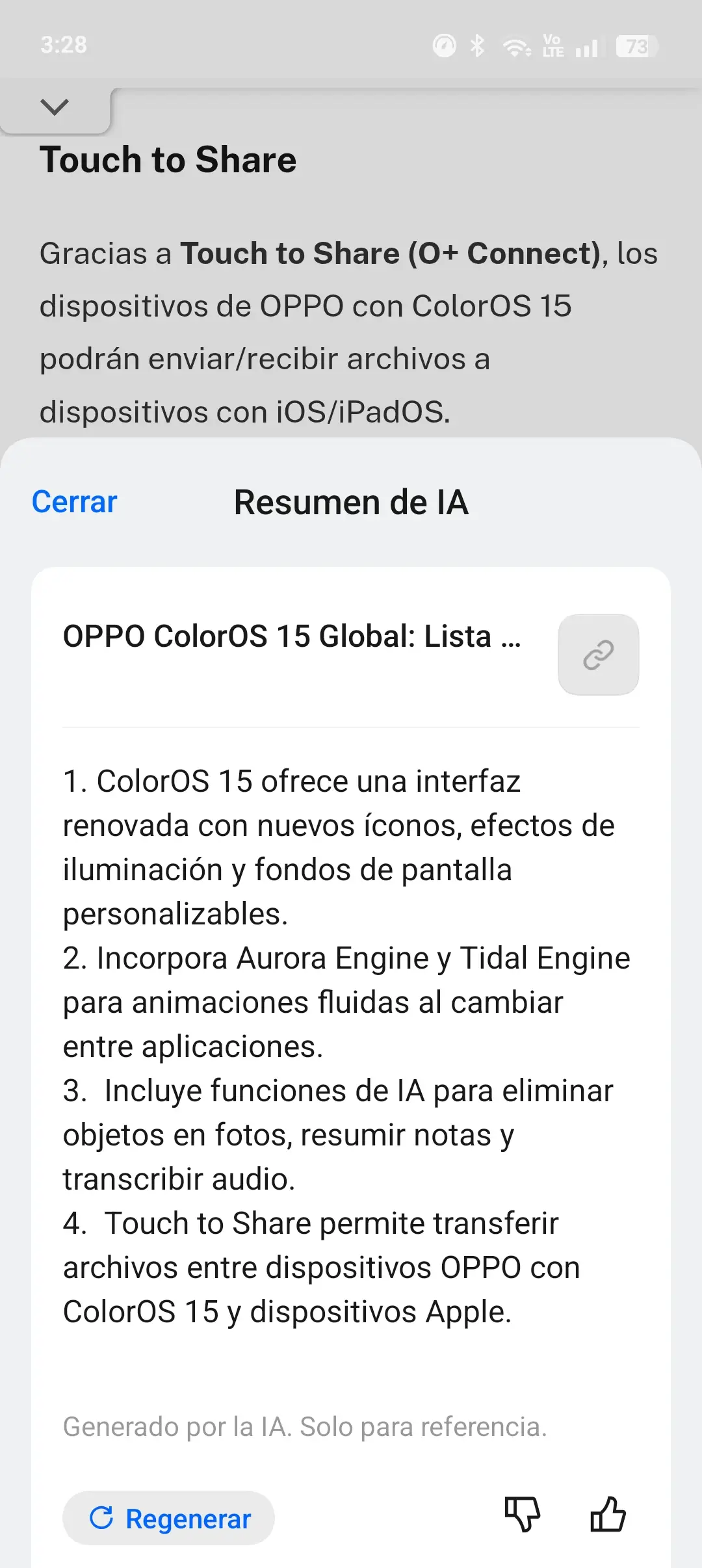 OPPO Reno12 5G - Resumen de IA