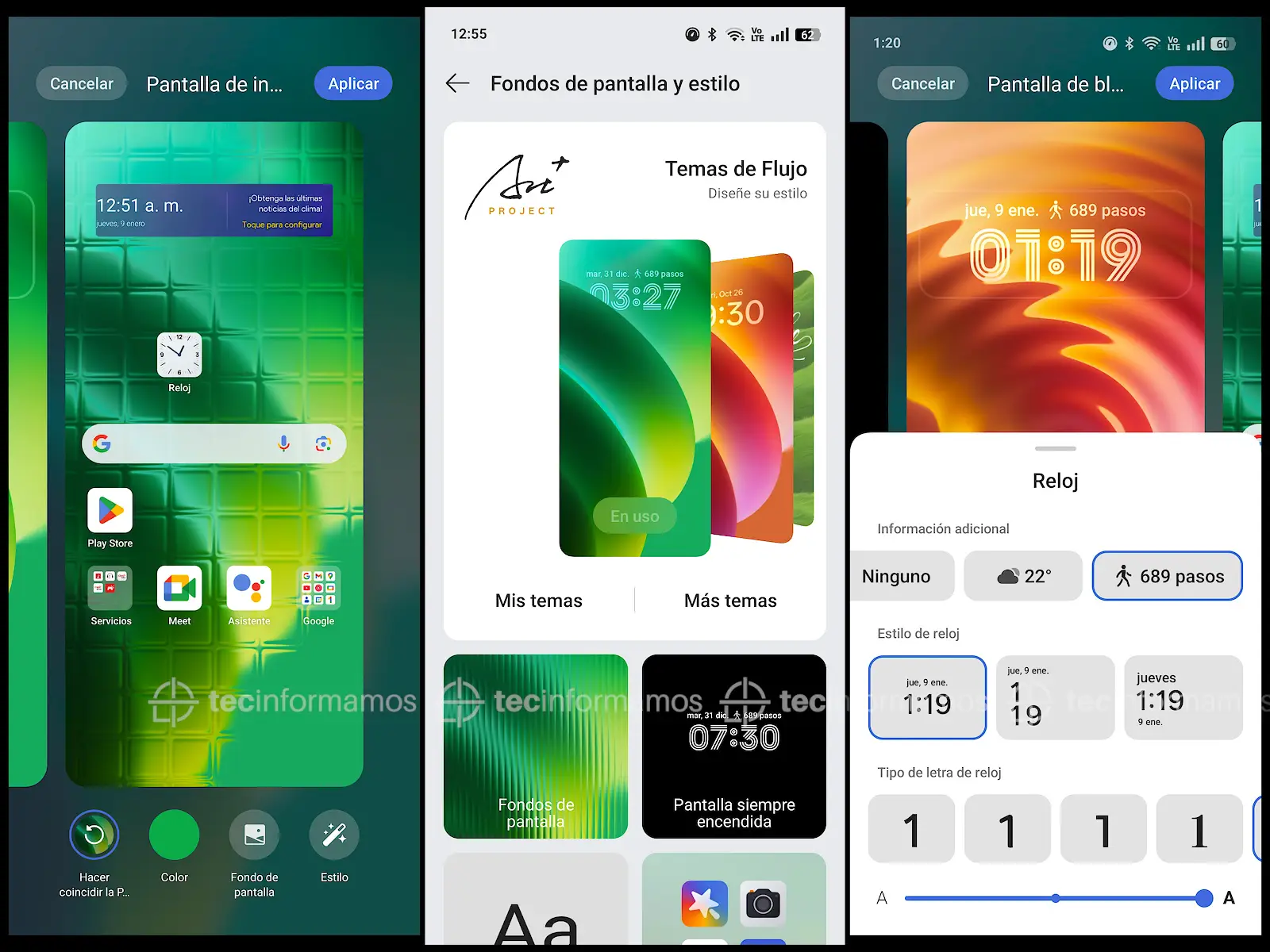 OPPO Reno12 5G Temas de flujo