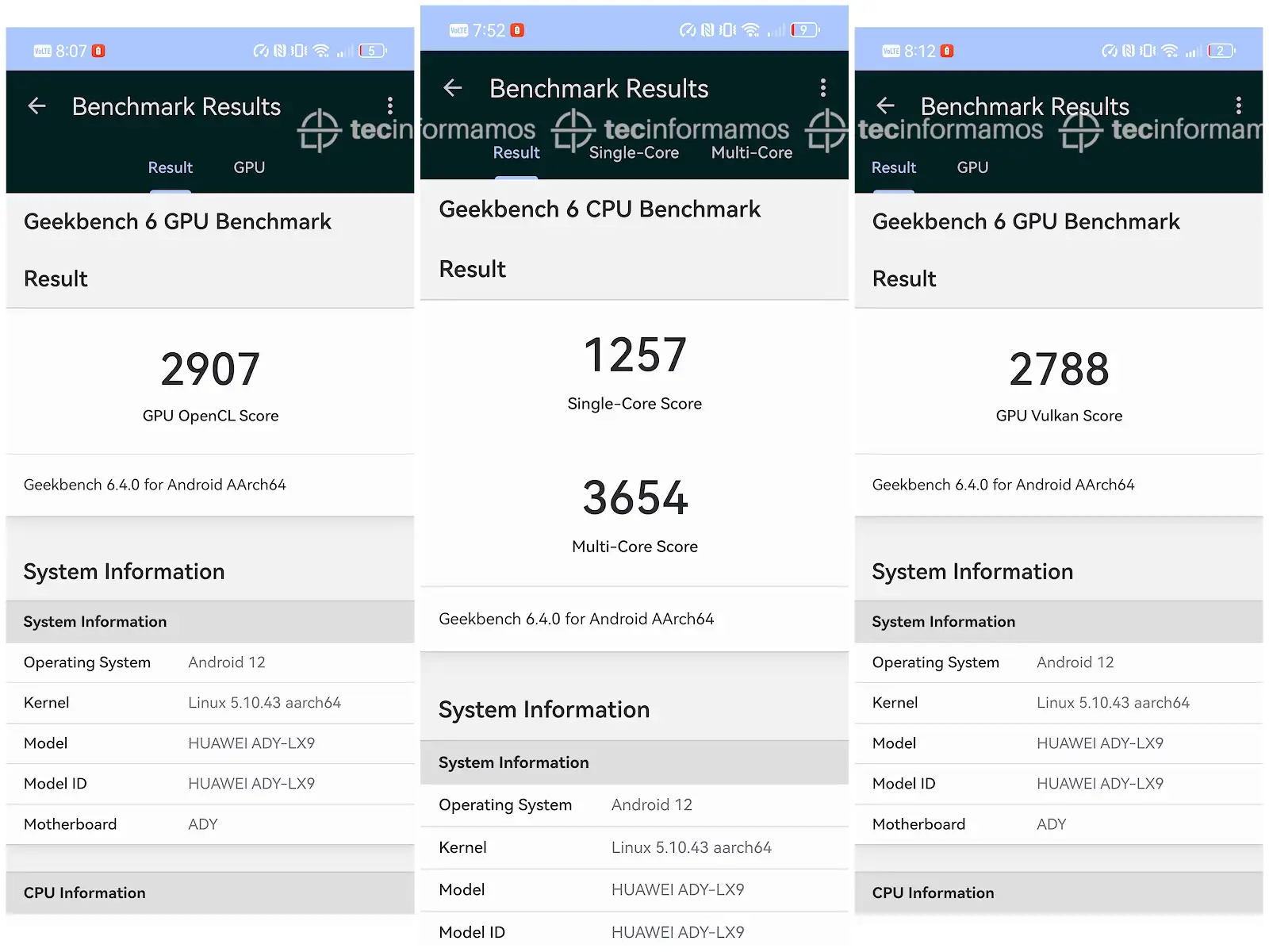 HUAWEI Pura70 Benchmarks