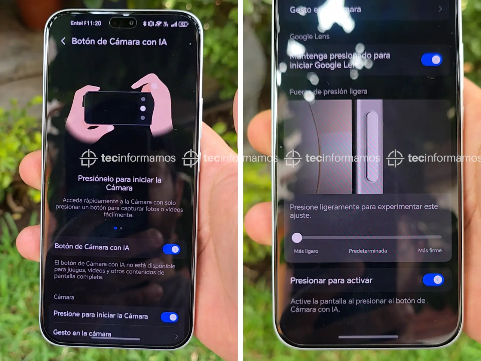 HONOR 400 Lite Botón AI