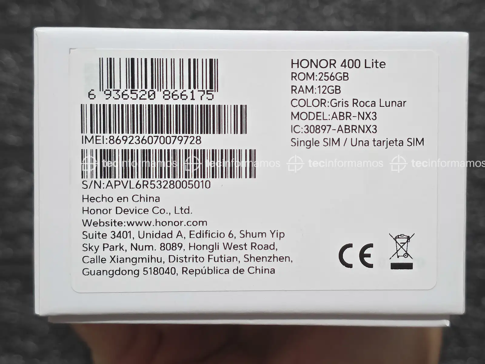 HONOR 400 Lite unboxing
