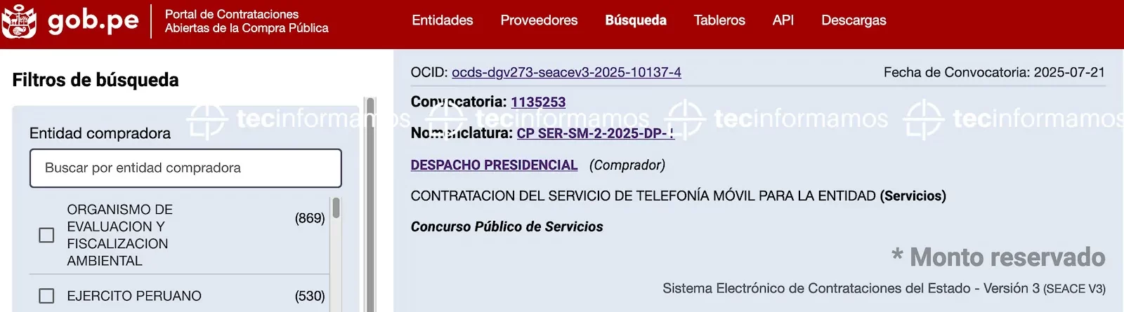 Dina Boluarte iPhone 16 Pro Max convocatoria