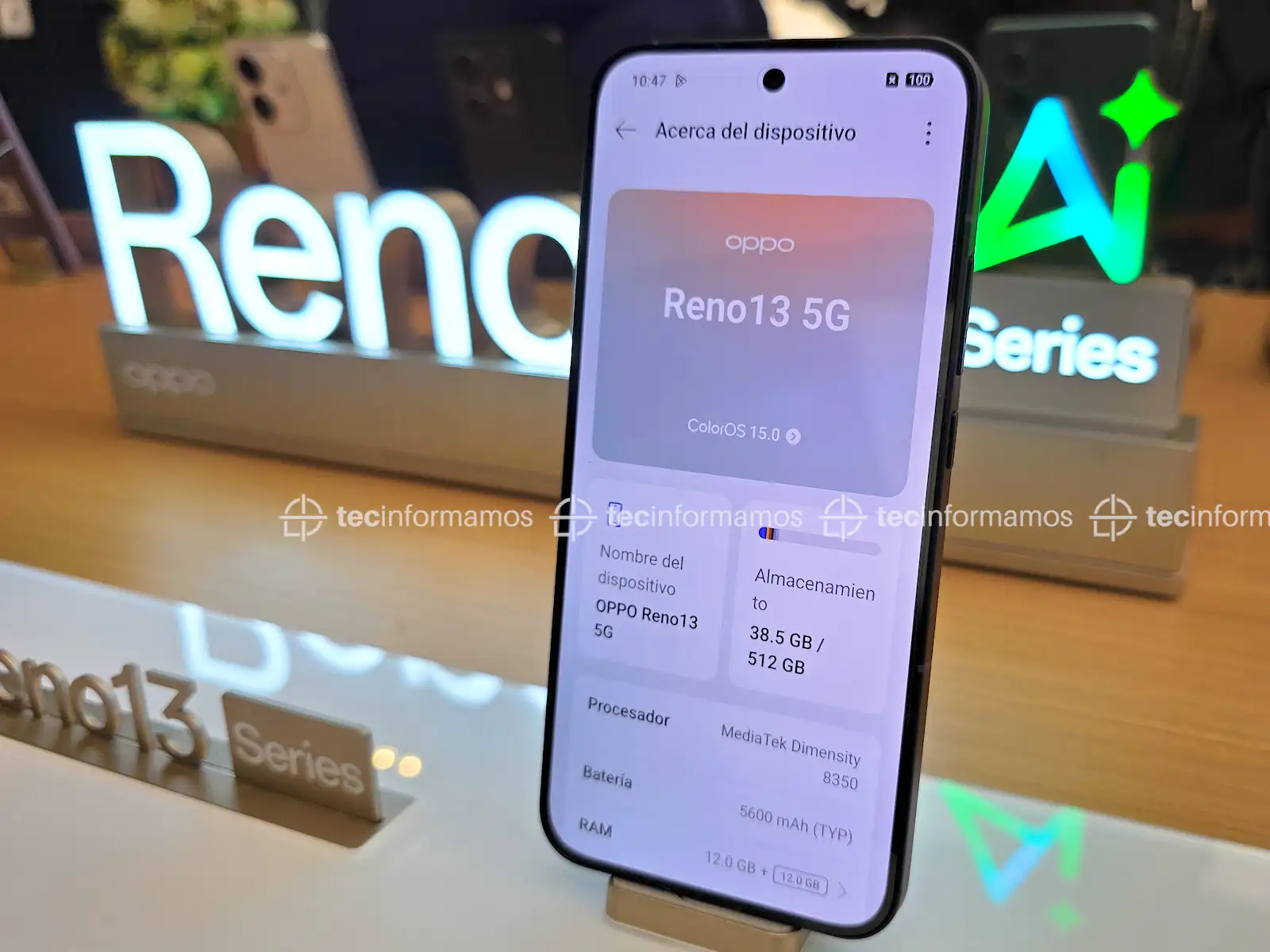 OPPO Reno13 5G Perú specs