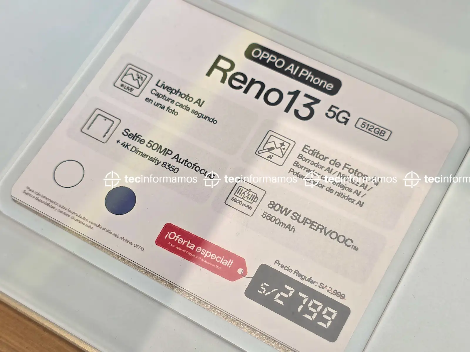 OPPO Reno13 5G precio Perú