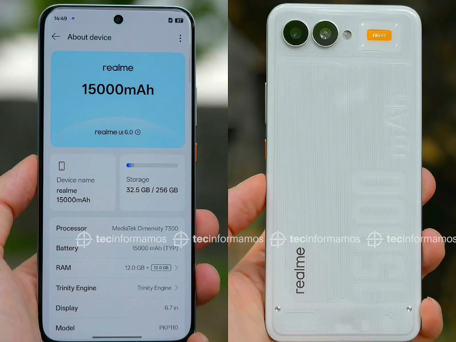 realme 15000mAh specs