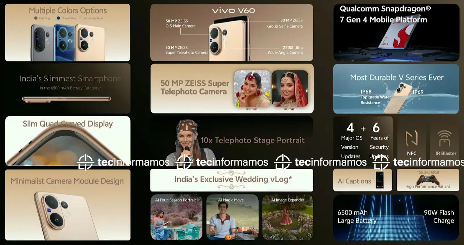 vivo V60 precio specs