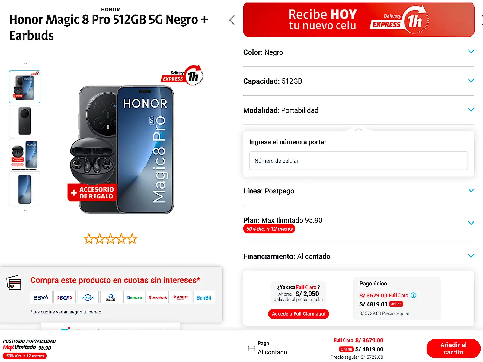 HONOR Magic8 Pro precio Peru