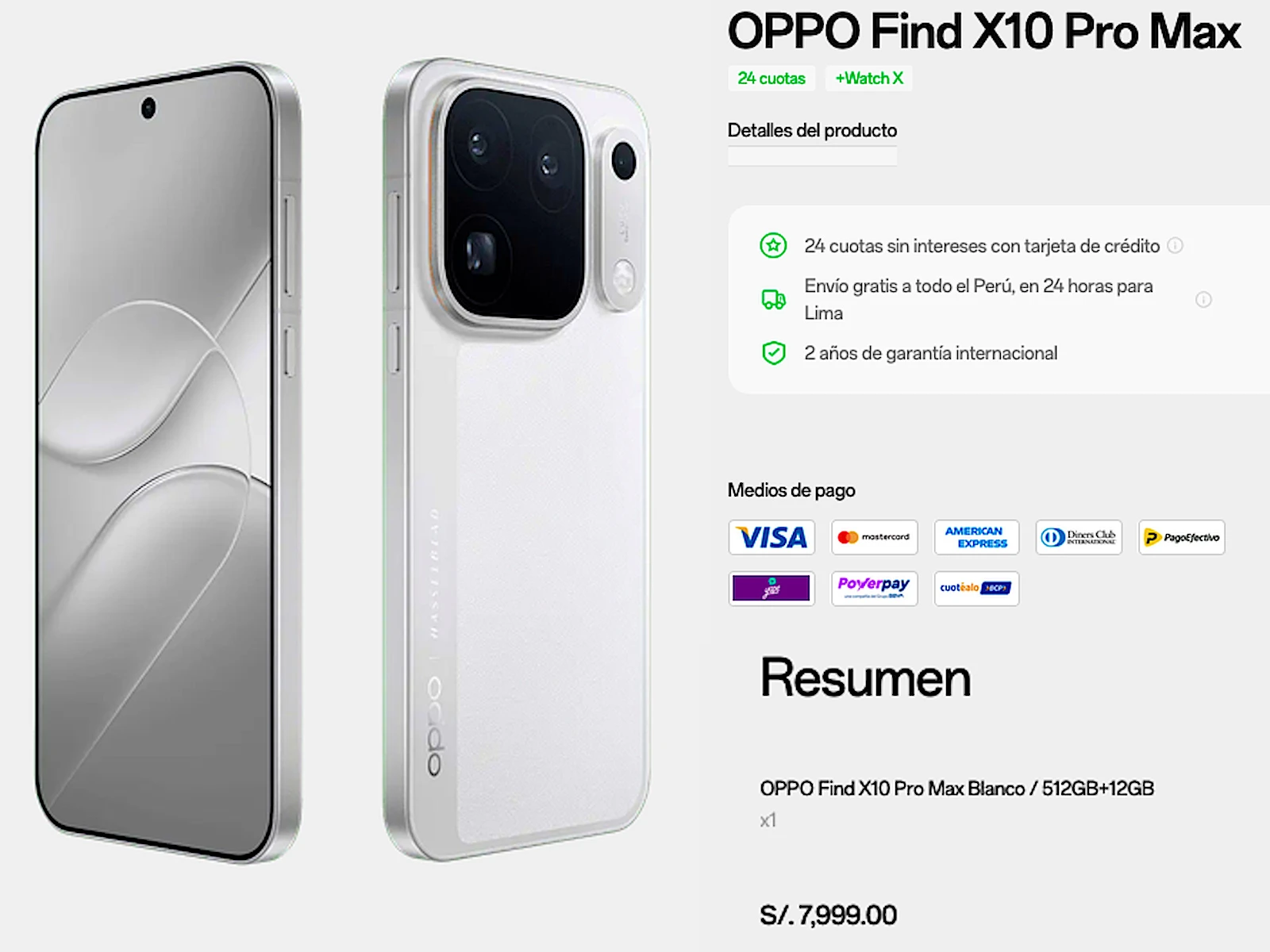 OPPO Find X10 Pro Max / Precio en Perú